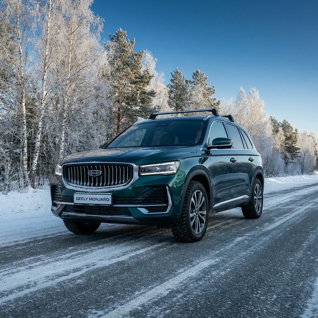 Geely Monjaro зимой