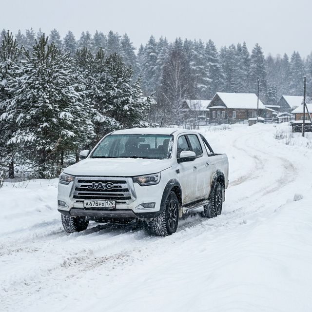 JAC T9 пикап зимой