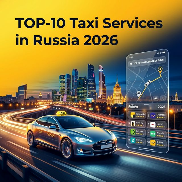 ТОП-10 служб такси России 2026: рейтинг, отзывы и реальные цены